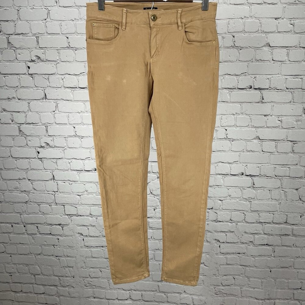 Massimo Dutti Brown Skinny Cotton Stretch Mid Rise Ankle Pants Size 6 (28x29)